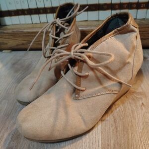 Tan Suede Ankle Boots